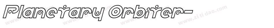 Planetary Orbiter字体转换
